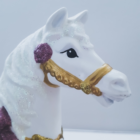 Shimmering Carousel Horse Decor - Picture 2 of 5